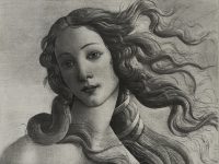 Sandro Botticelli, Nascita di Venere (particolare)
ca. 1485, Firenze, Gallerie degli Uffizi
Fotografia Brogi
Fototeca dell’Istituto Nazionale di Studi sul Rinascimento, n. inv. 107